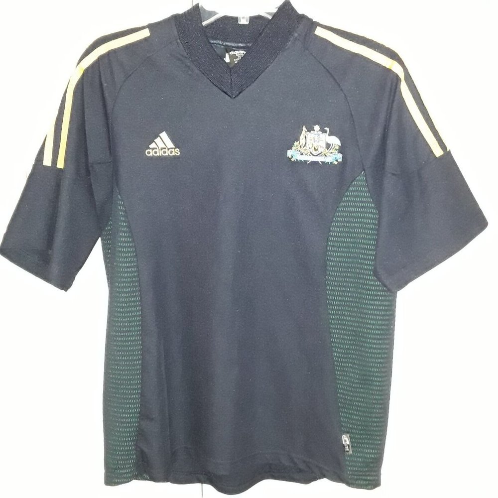 Australia Soccer / Football Team Jersey Away 2002 / 2004 Adidas, Sz Small, VGUC